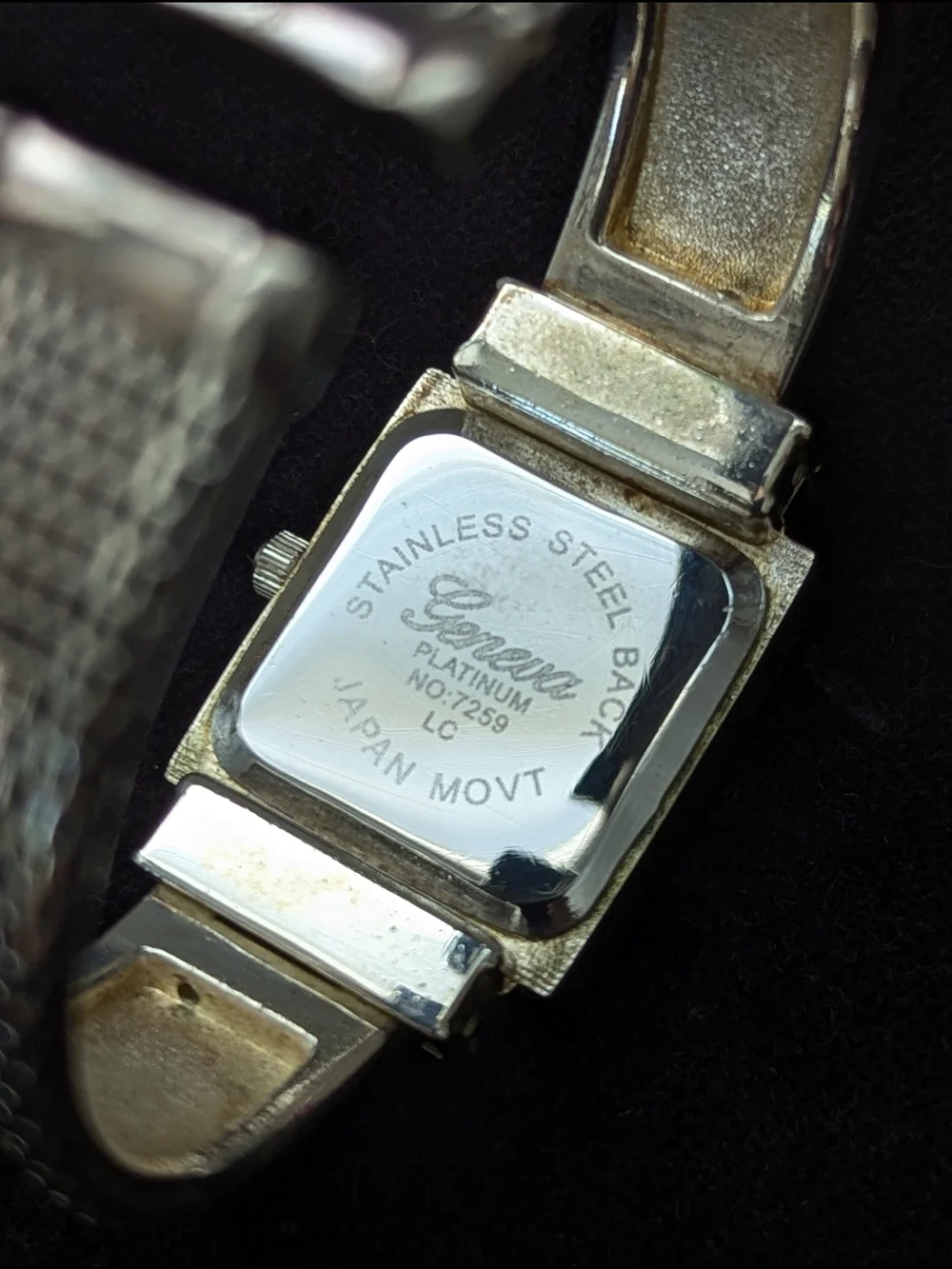 Geneva Silver-Tone Women's Watch with Mesh-Look Band